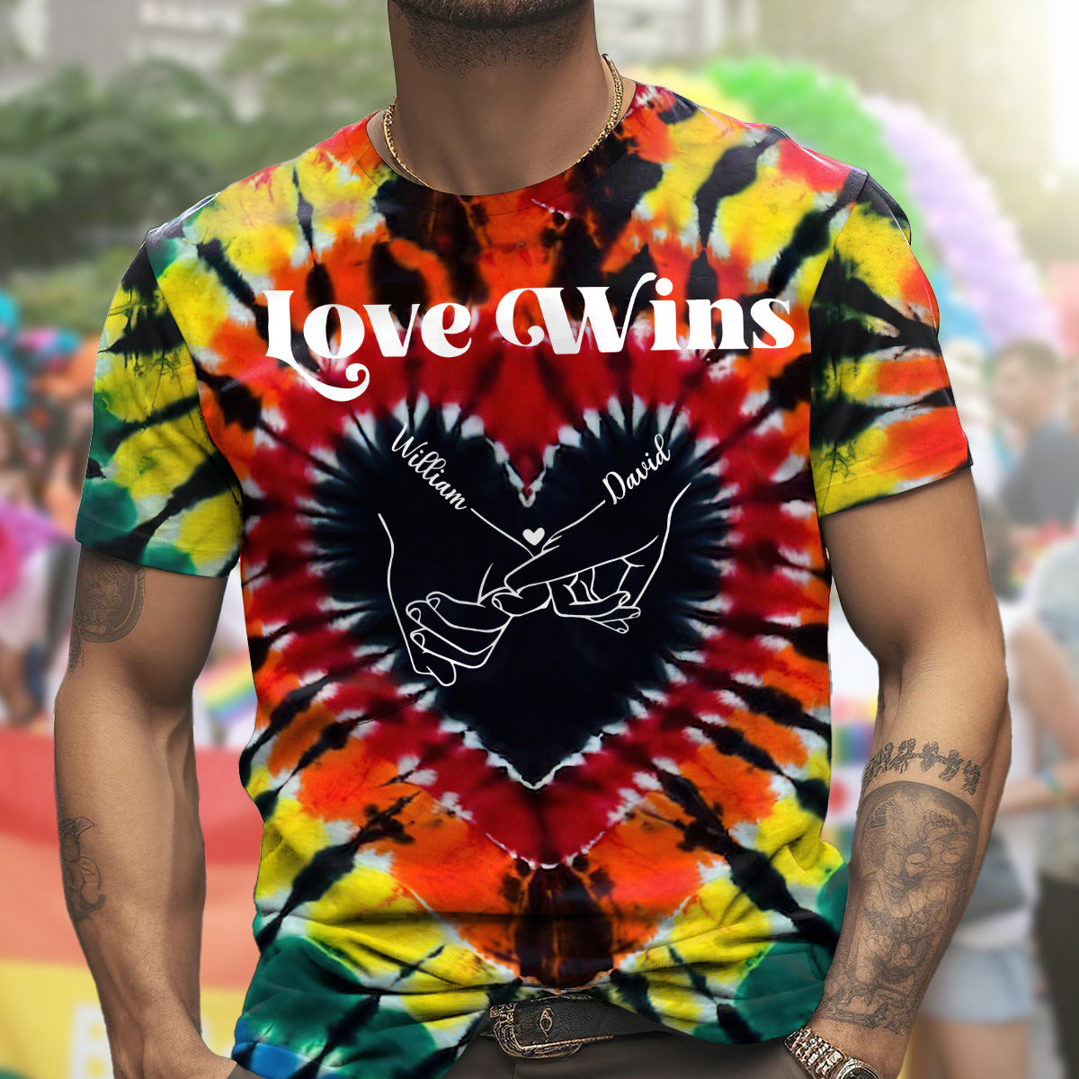 Love Wins - Personalized LGBT Support All Over Shirt