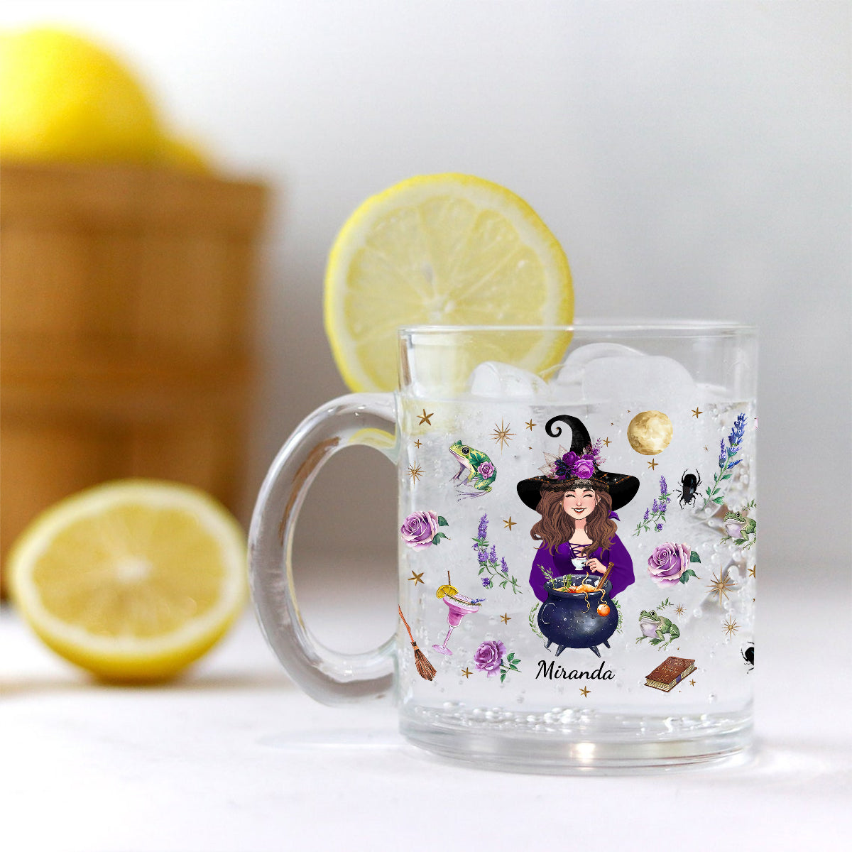 This Witch Needs Coffee Before Any Hocus Pocus - Personalized Witch Glass Mug
