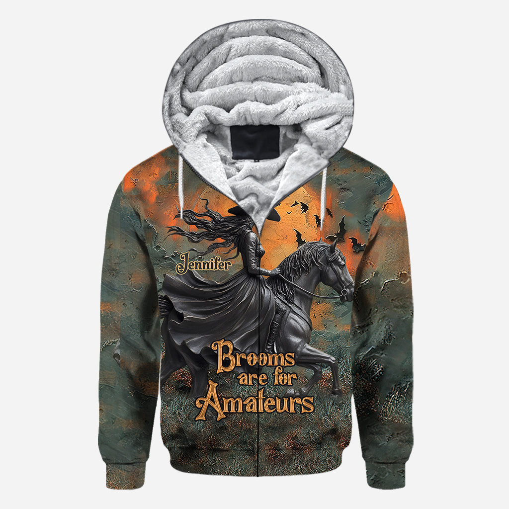 Brooms Are For Amateurs - Personalized Horse All Over Shirt