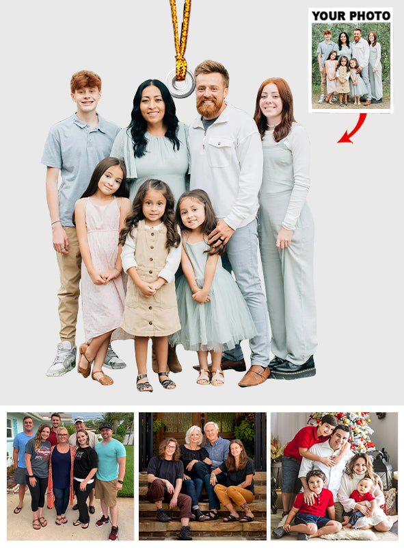Any Photo Ornament - Personalized Family Custom Shaped Ornament