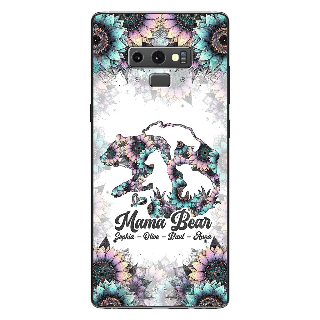 Mama Bear - Personalized Mother Clear Phone Case
