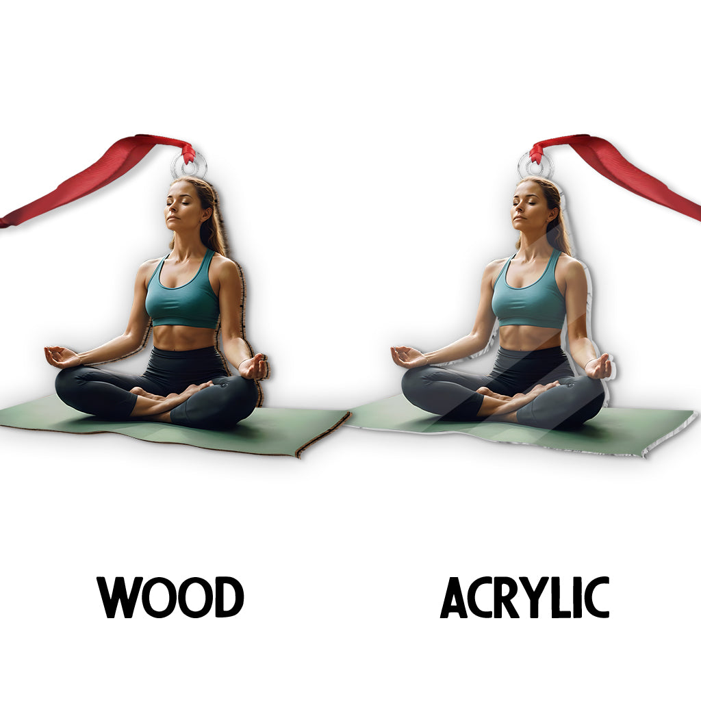 Any Photo Custom Onament - Personalized Yoga Custom Shaped Ornament