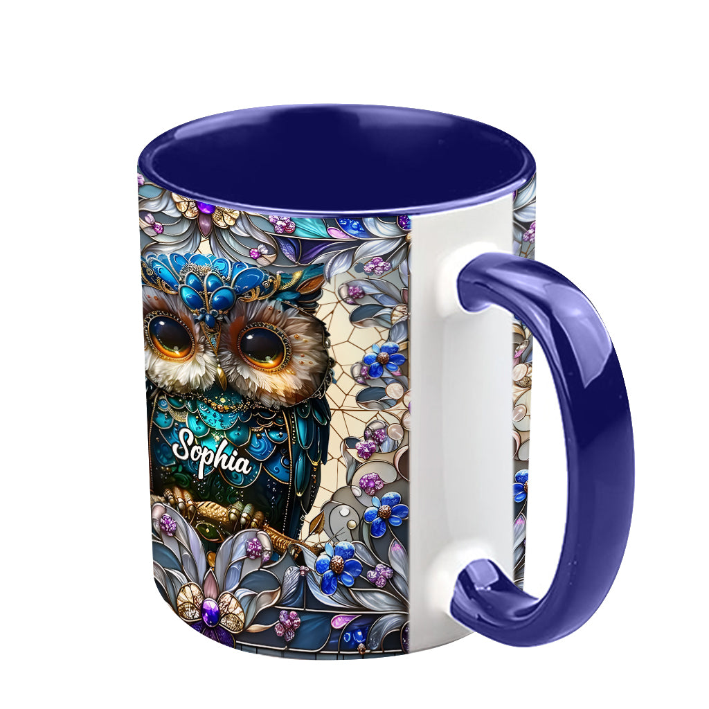 Charming Owl - Personalized Owl Accent Mug