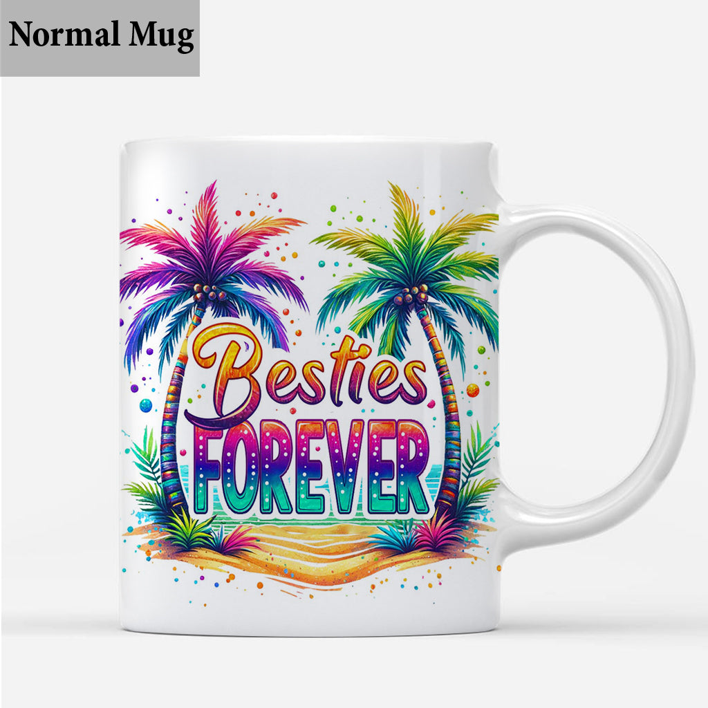 Besties Forever Summer Vibes - Personalized Sea Lover Mug