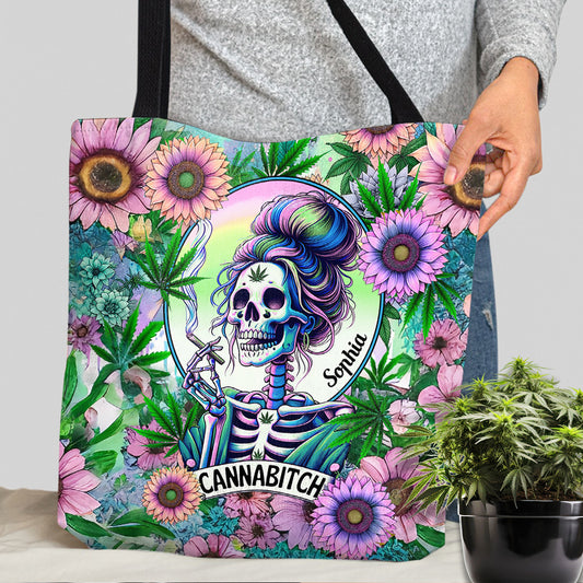 Cannabitch - Personalized Weed Tote Bag