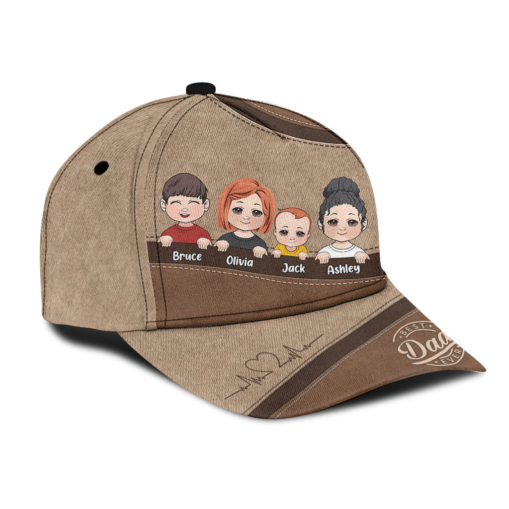 Daddy's Team Unbreakable Bond - Personalized Father Classic Cap