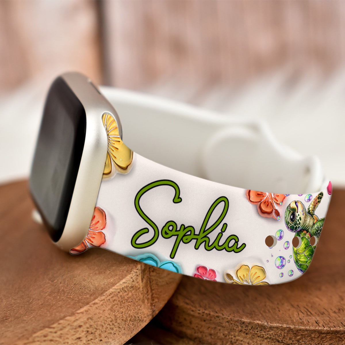 Summer Vibes Turle Lovers - Personalized Turtle Apple Watch Band