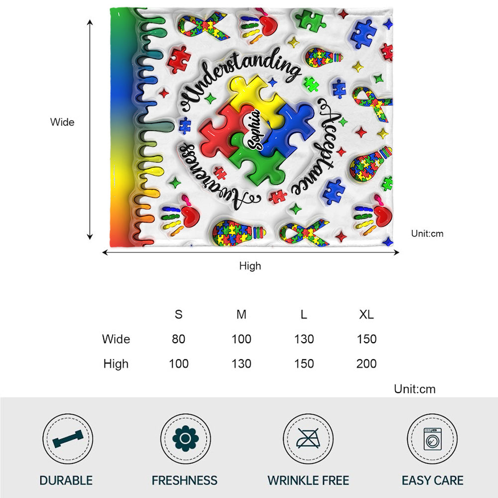 Autism Awareness - Personalized Autism Awareness Blanket