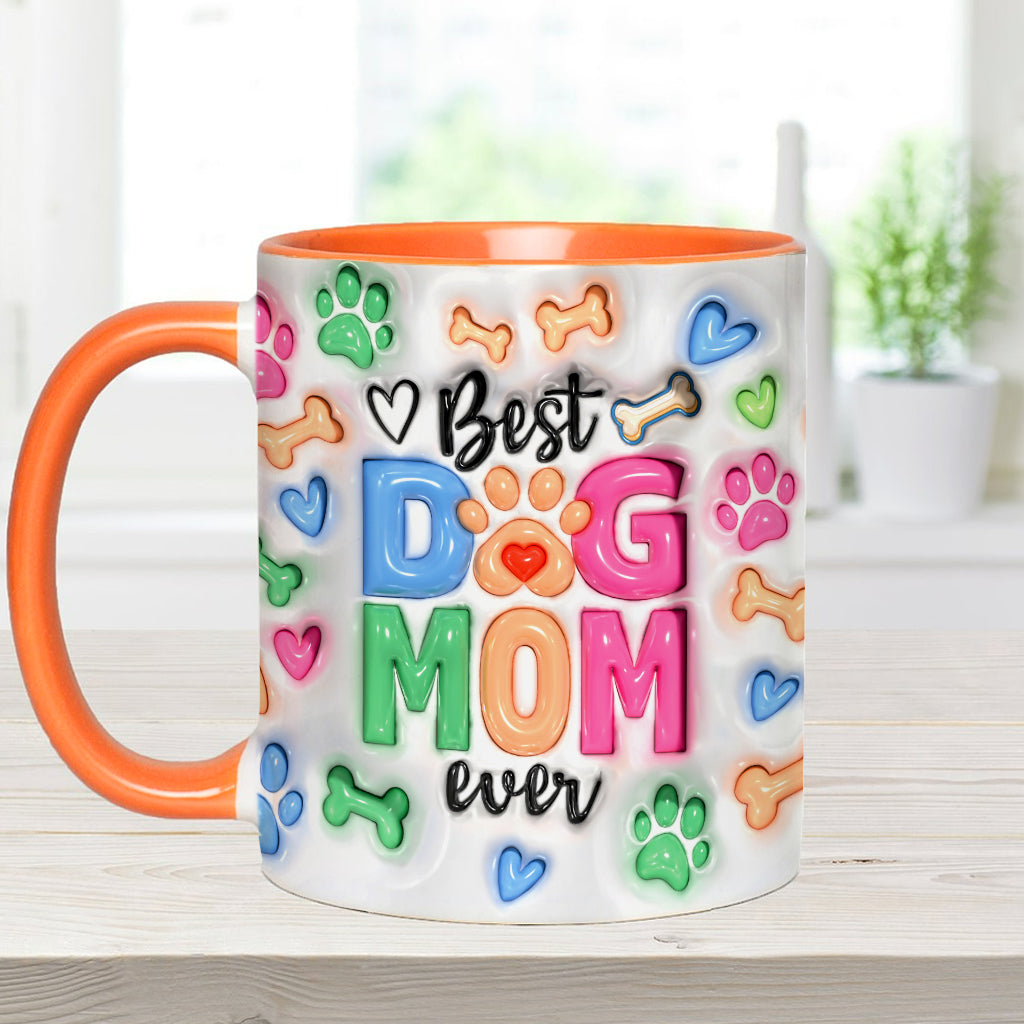 Dog Mom Life - Personalized Dog Accent Mug