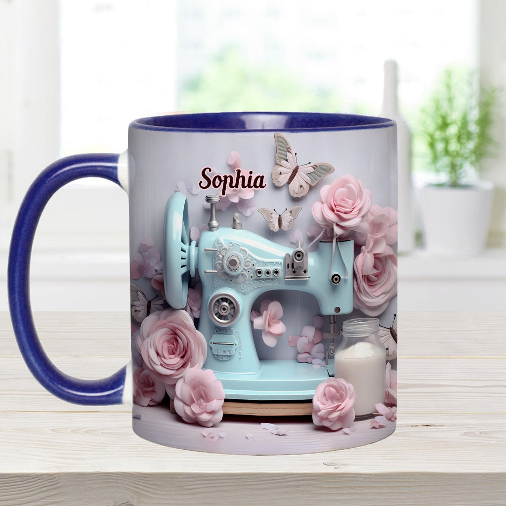 Sewing Machine - Personalized Sewing Accent Mug