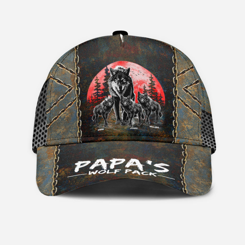 Grandpa's Wolf Pack - Personalized Grandpa Classic Cap
