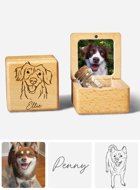 Miss You Lil Bud - Personalized Dog Pet Fur Keepsake