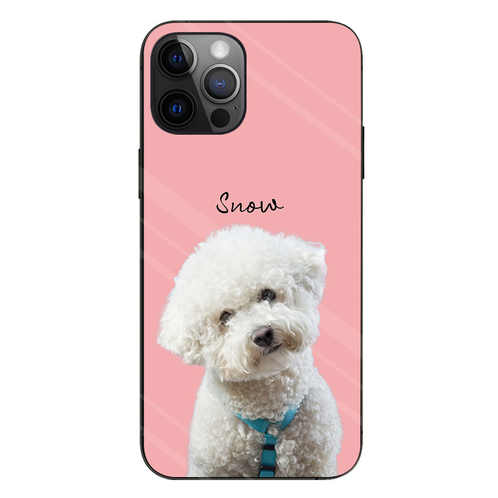 Lovely Dog Cat Pet Portrait - Personalized Dog Clear Phone Case