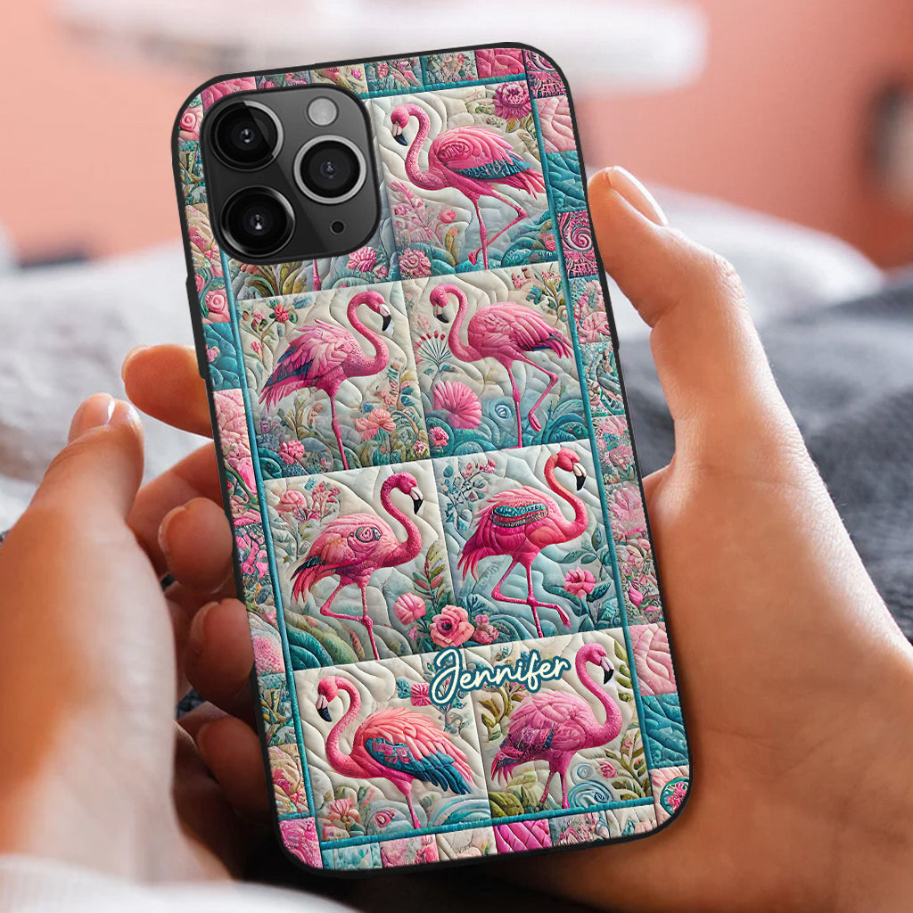 Vintage Flamingo - Personalized Flamingo Phone Case