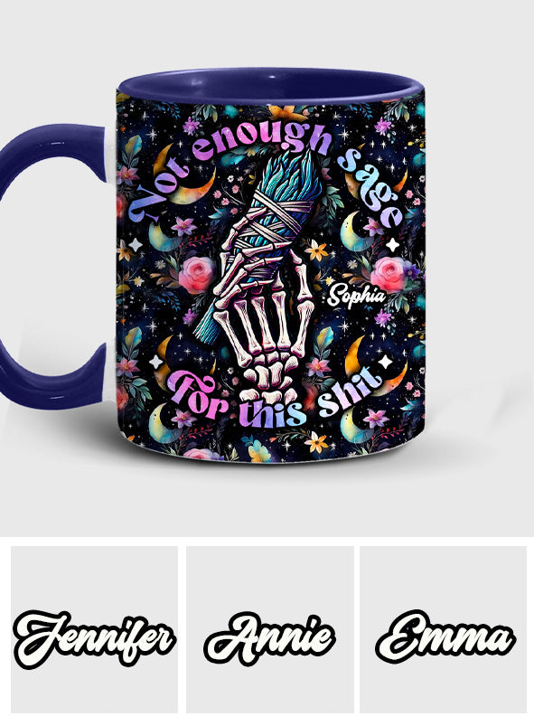 Not Enough Sage - Personalized Witch Accent Mug