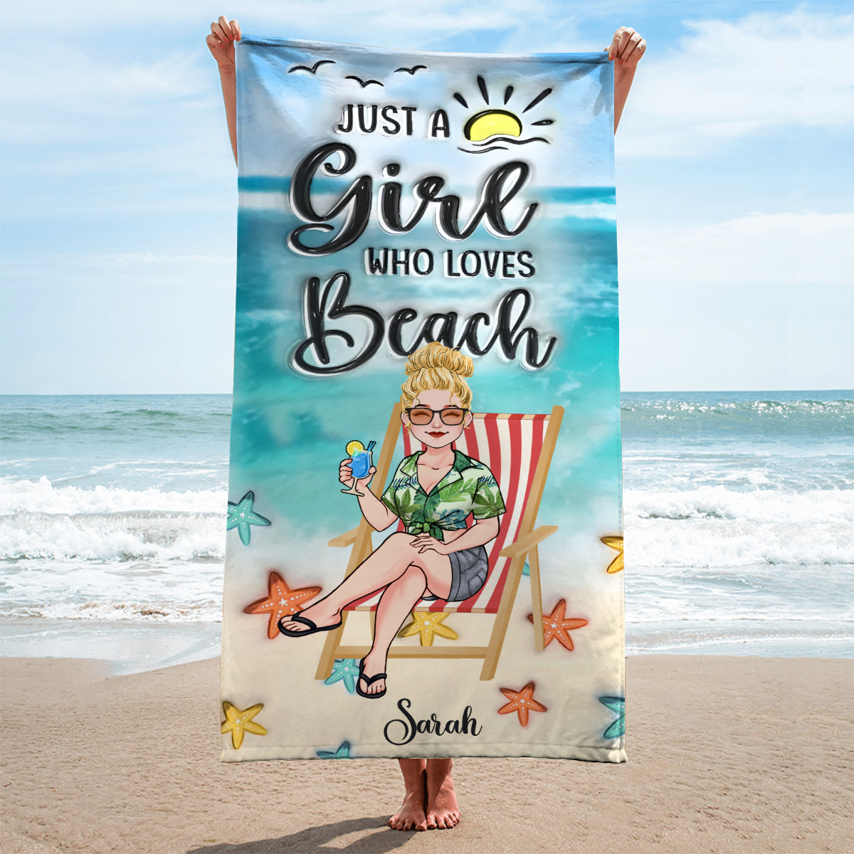 Life Is Better At The Beach - Personalized Sea Lover Beach Towel