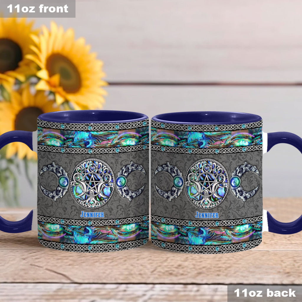 Tripple Moon - Personalized Witch Accent Mug