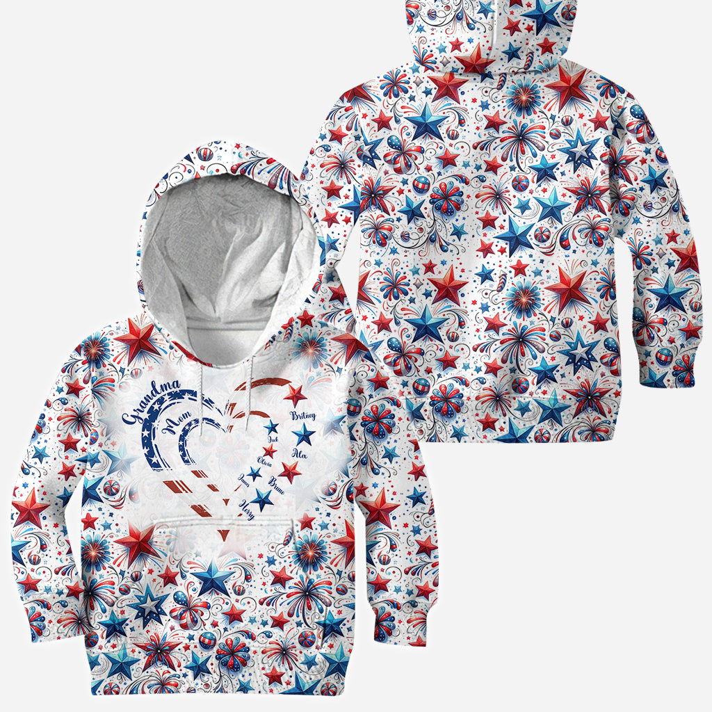 American Grandma - Personalized Grandma All Over Shirt