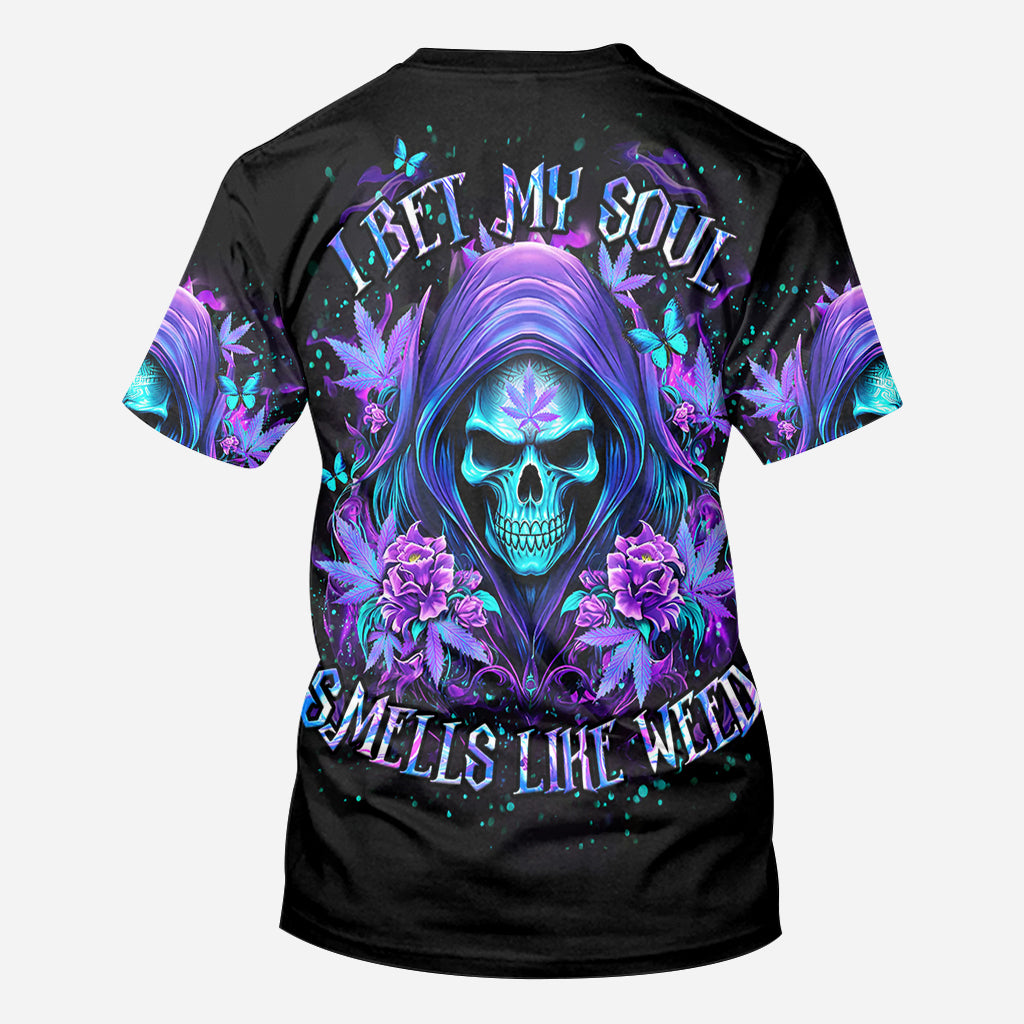 I Bet My Soul - Personalized Weed All Over Shirt