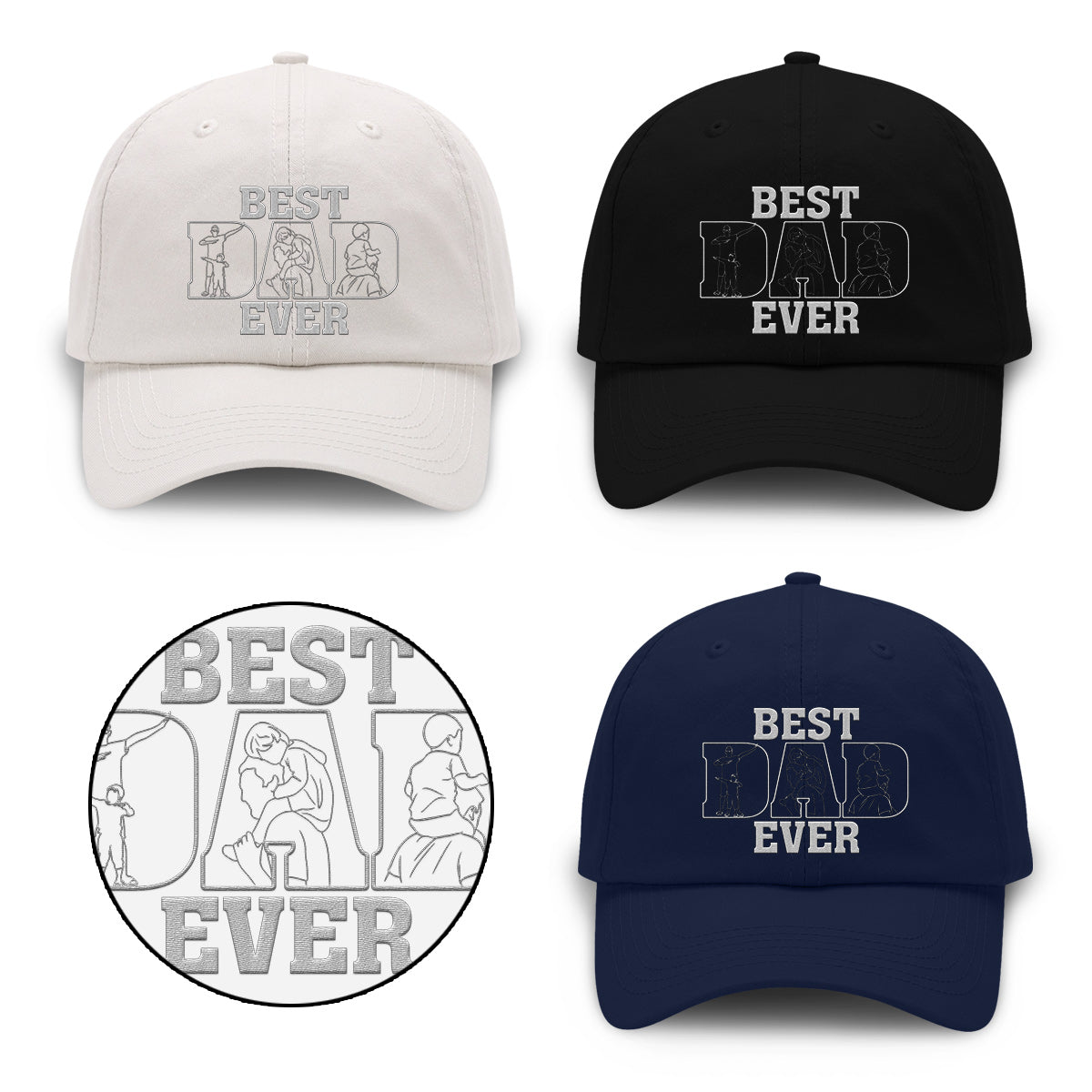 Best Dad/ Mom/ Grandma/ Grandpa/ Uncle... Ever - Personalized Father Embroidered Classic Cap