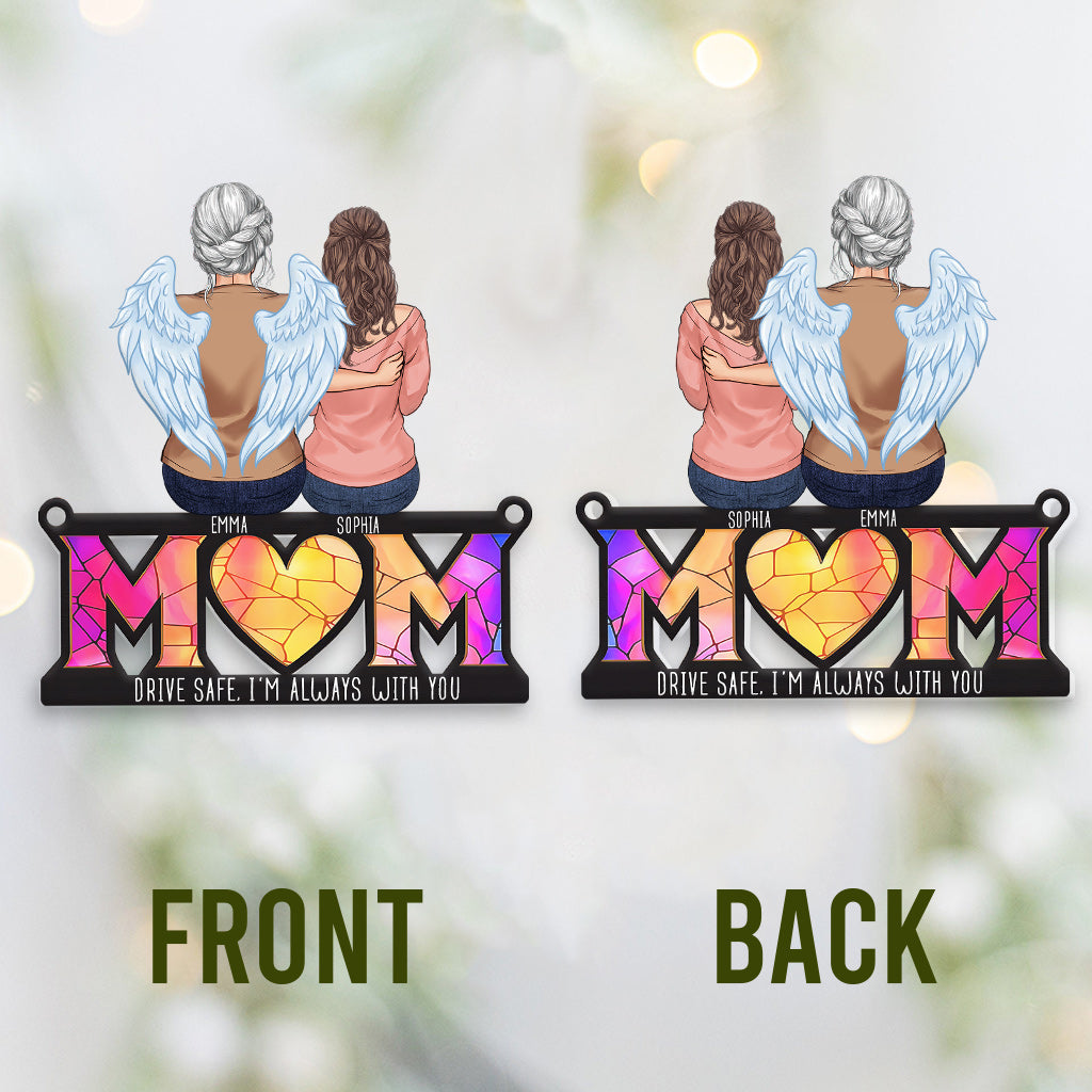 Drive Safe I Love You - Personalized Memorial Transparent Car Ornament