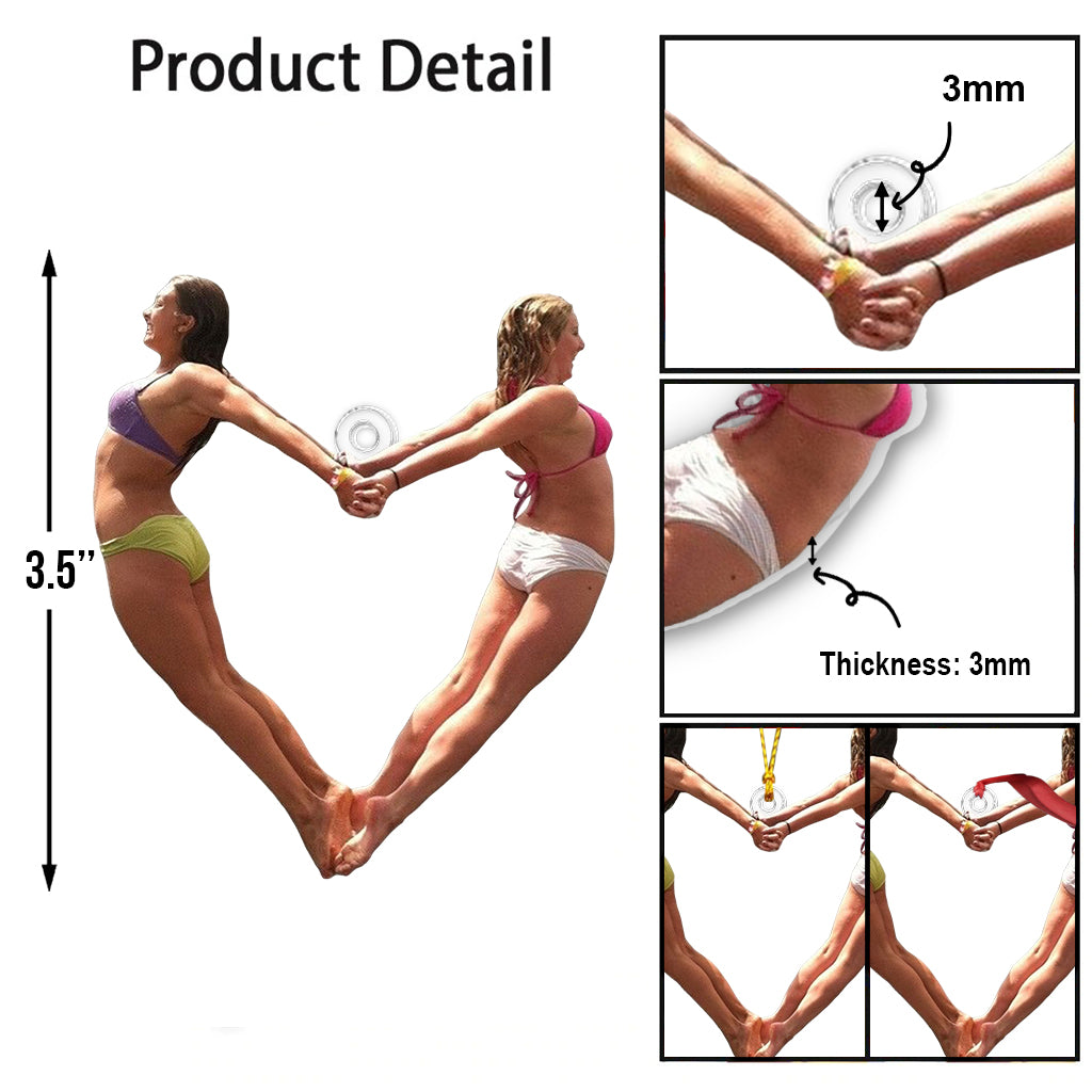 Any Photo Ornament - Personalized Bestie Custom Shaped Ornament