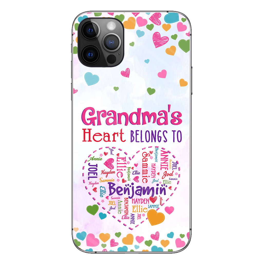 Grandma's Heart - Personalized Grandma Phone Case