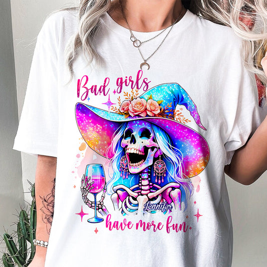 Bad Girls Have More Fun - Personalized Witch T-shirt And Hoodie