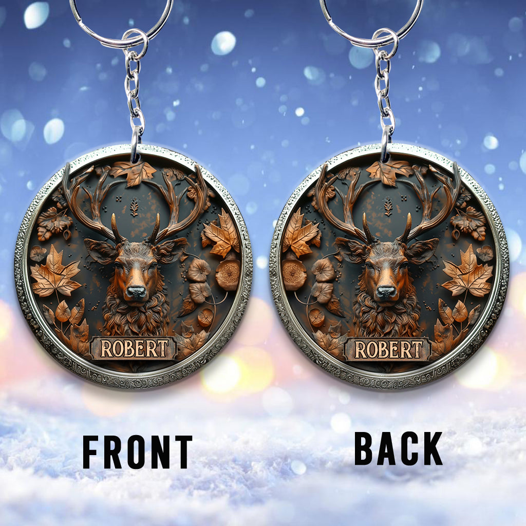 Stunning Deer - Personalized Hunting Keychain