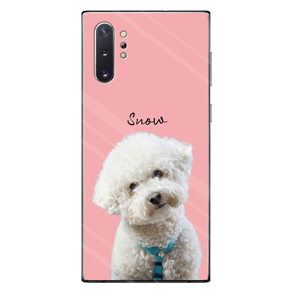 Lovely Dog Cat Pet Portrait - Personalized Dog Clear Phone Case