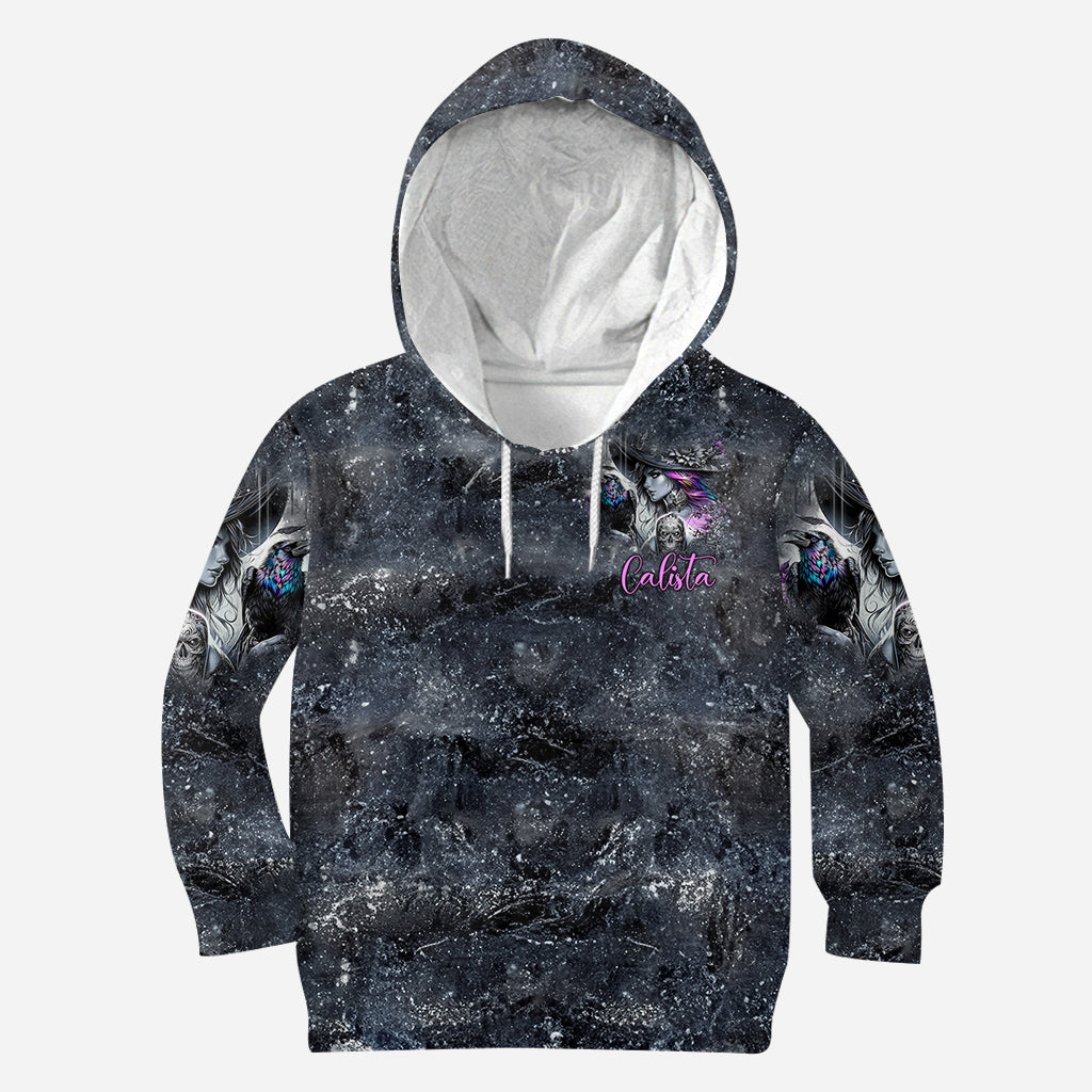 Flying High On Halloween Night - Personalized Witch All Over Shirt