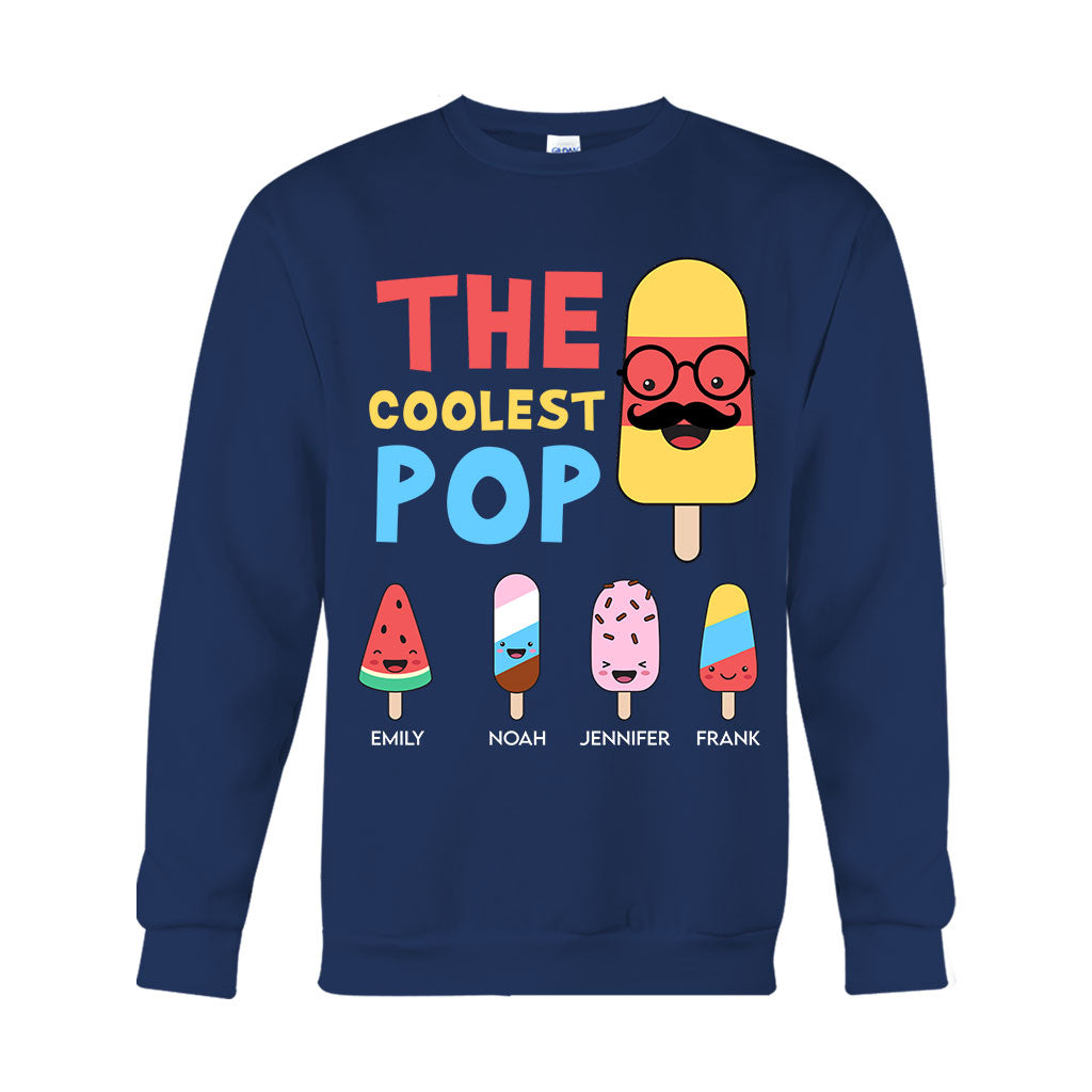 The Coolest Pop - Personalized Grandpa T-shirt And Hoodie