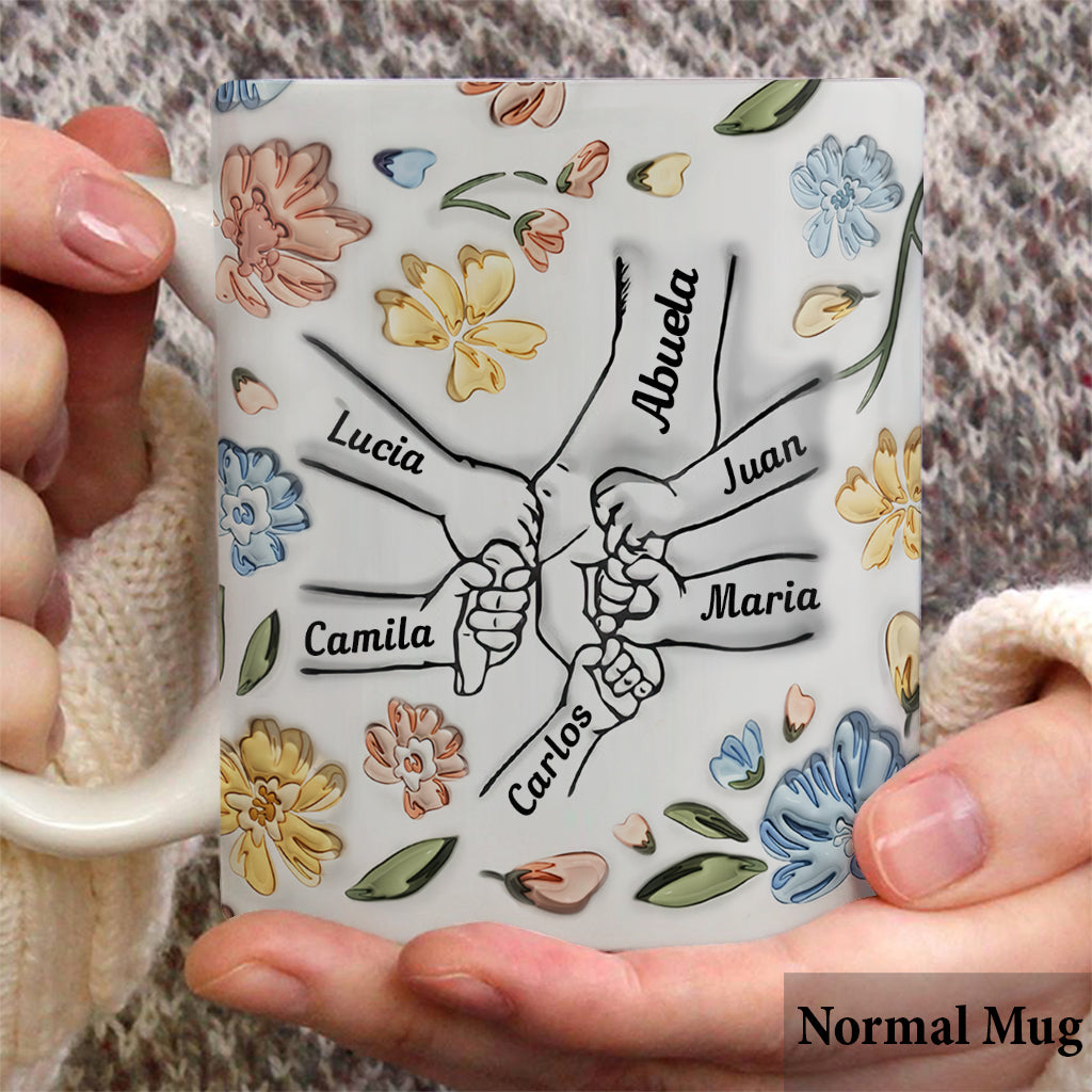 Abuela Floral - Personalized Grandma Mug
