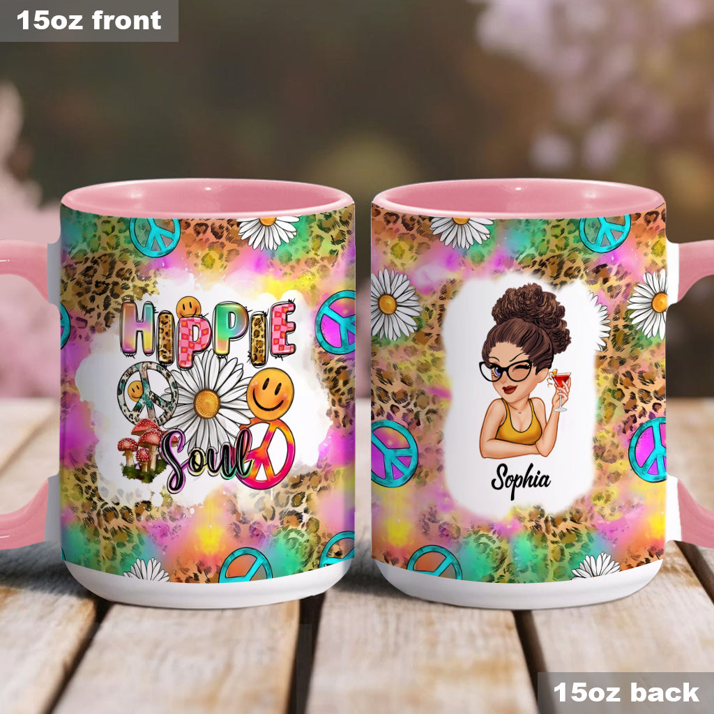 Hippie Soul Western Style - Personalized Hippie Accent Mug