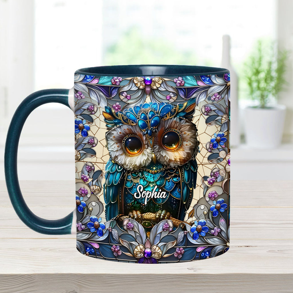 Charming Owl - Personalized Owl Accent Mug