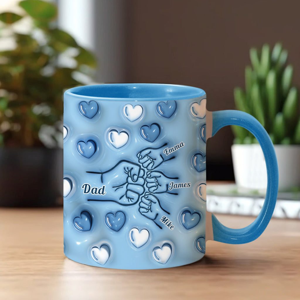 Best Dad Ever - Personalized Father Accent Mug
