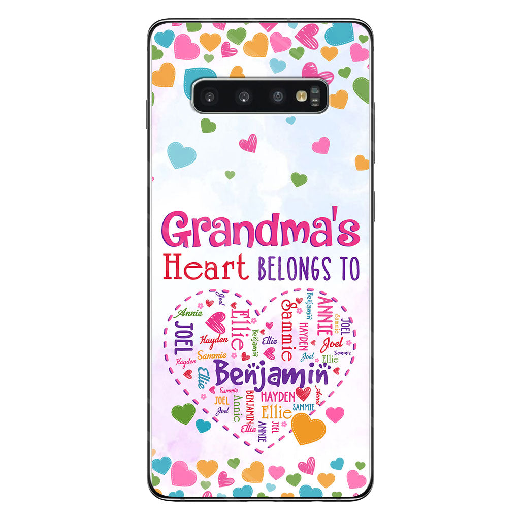 Grandma's Heart - Personalized Grandma Phone Case