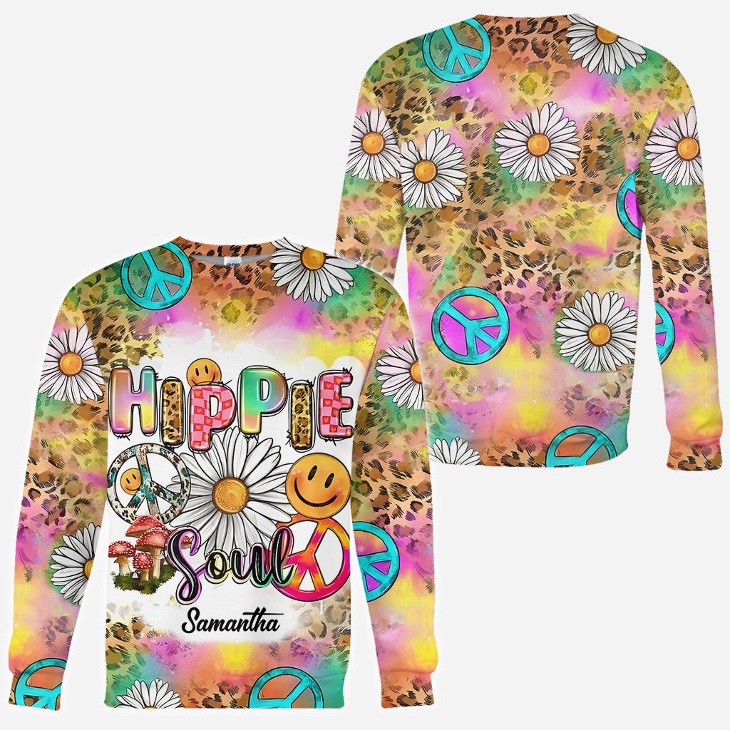 Hippie Soul Western Style - Personalized Hippie All Over Shirt
