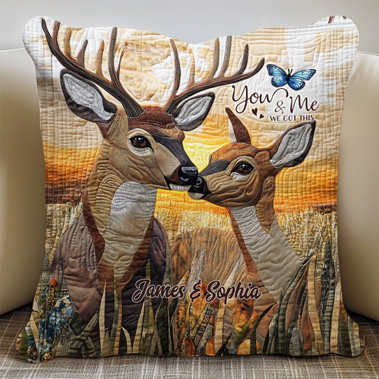 You & Me we got this - Personalized Couple Throw Pillow