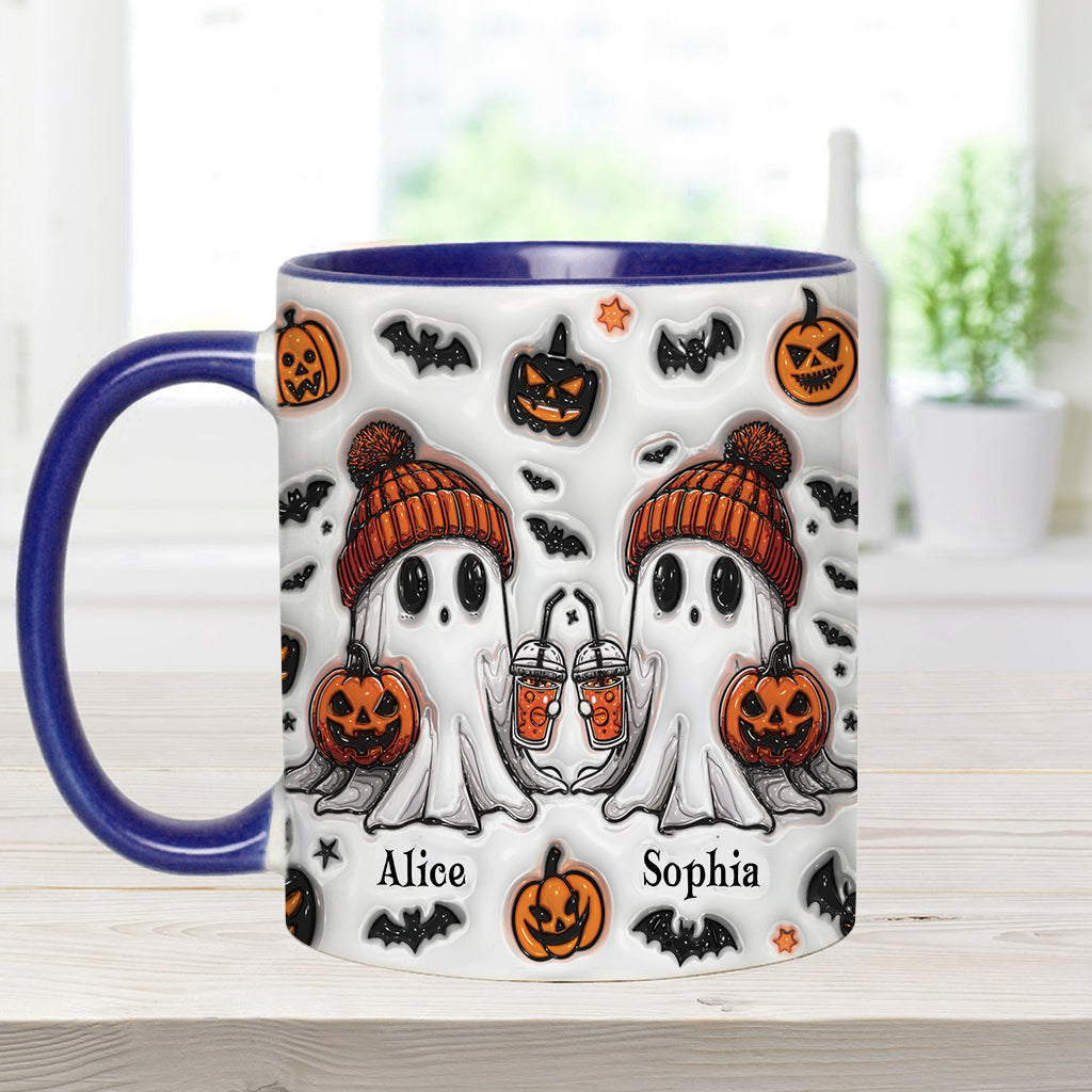 Ghost Friends - Personalized Bestie Accent Mug
