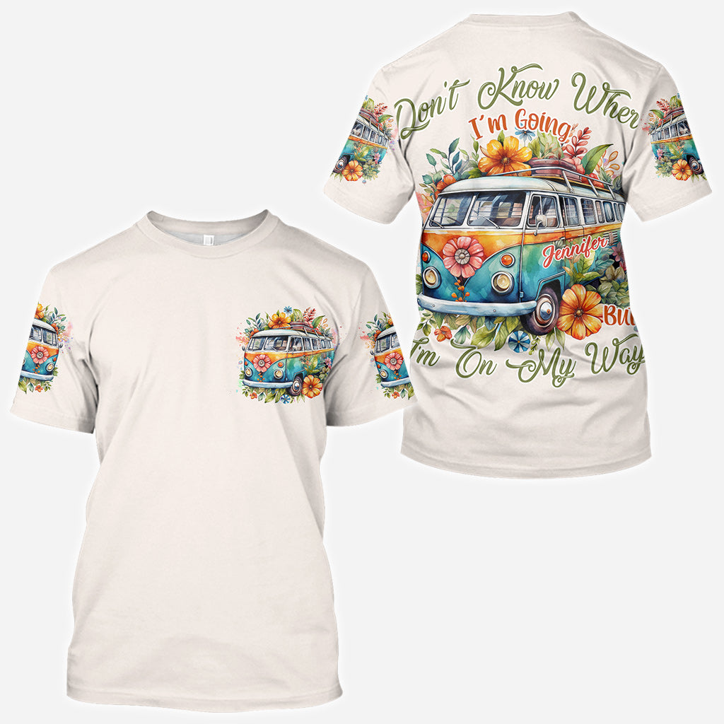 On My Way - Personalized Hippie All Over Shirt
