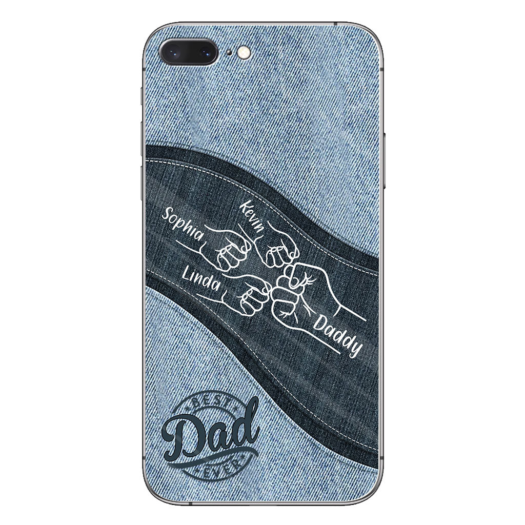 Daddy And Me Daddy's Team - Personalized Father Phone Case