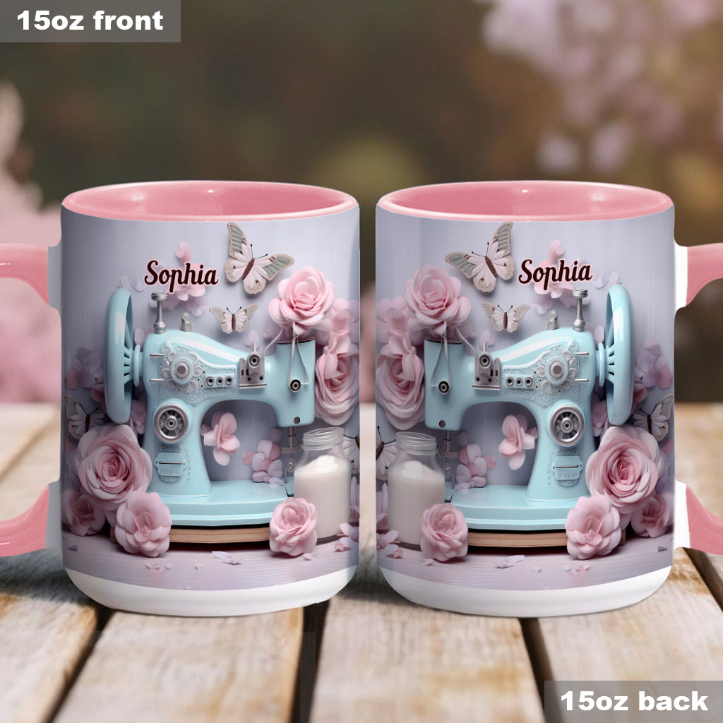 Sewing Machine - Personalized Sewing Accent Mug