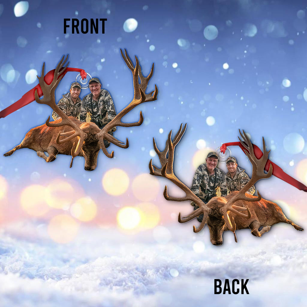 Hunting Lovers - Personalized Hunting Custom Shaped Ornament