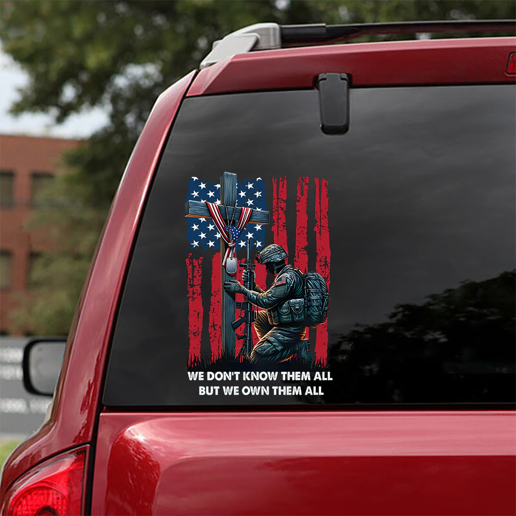 We Own Them Eveything - Veteran Decal Full