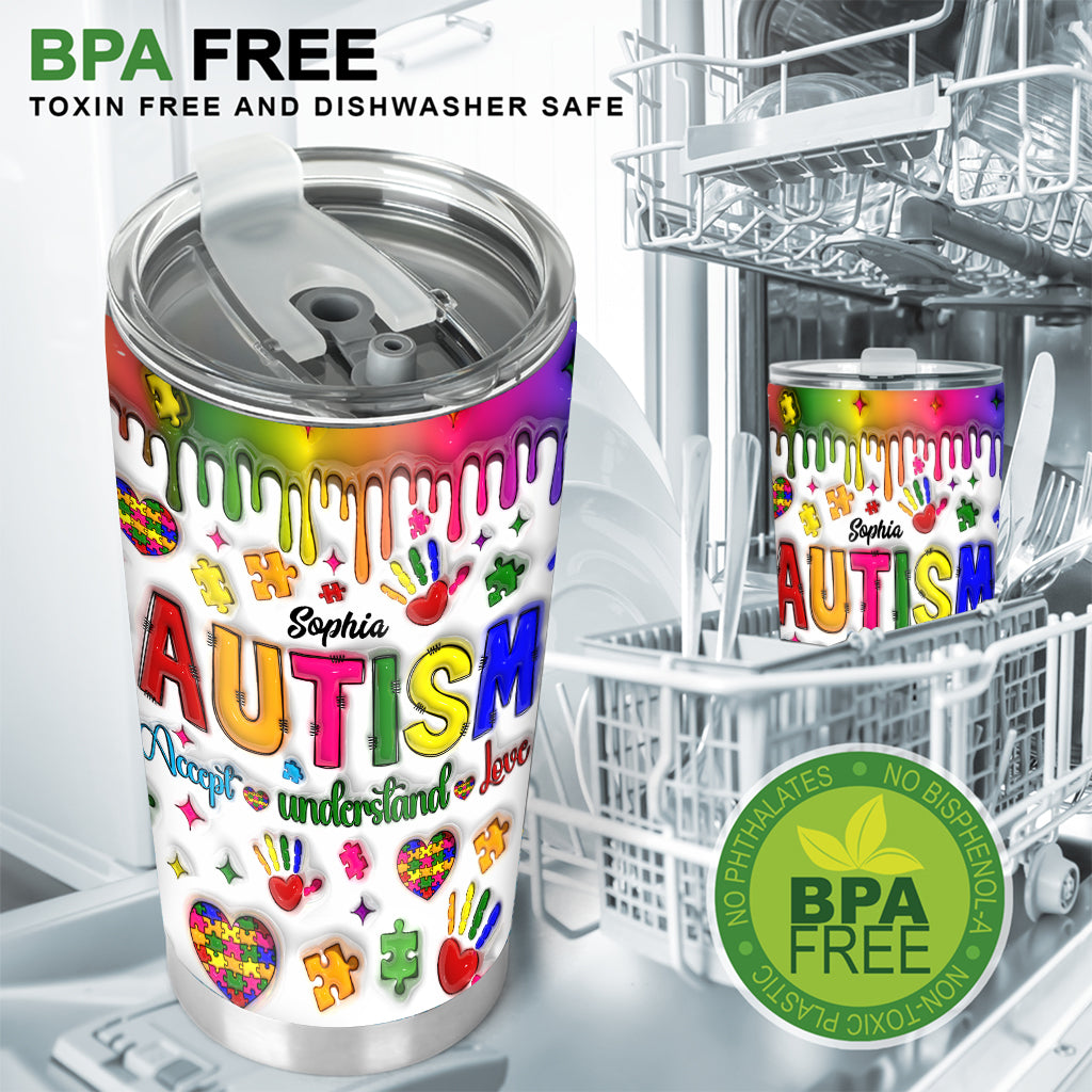 Autism Awareness - Personalized Autism Awareness Tumbler