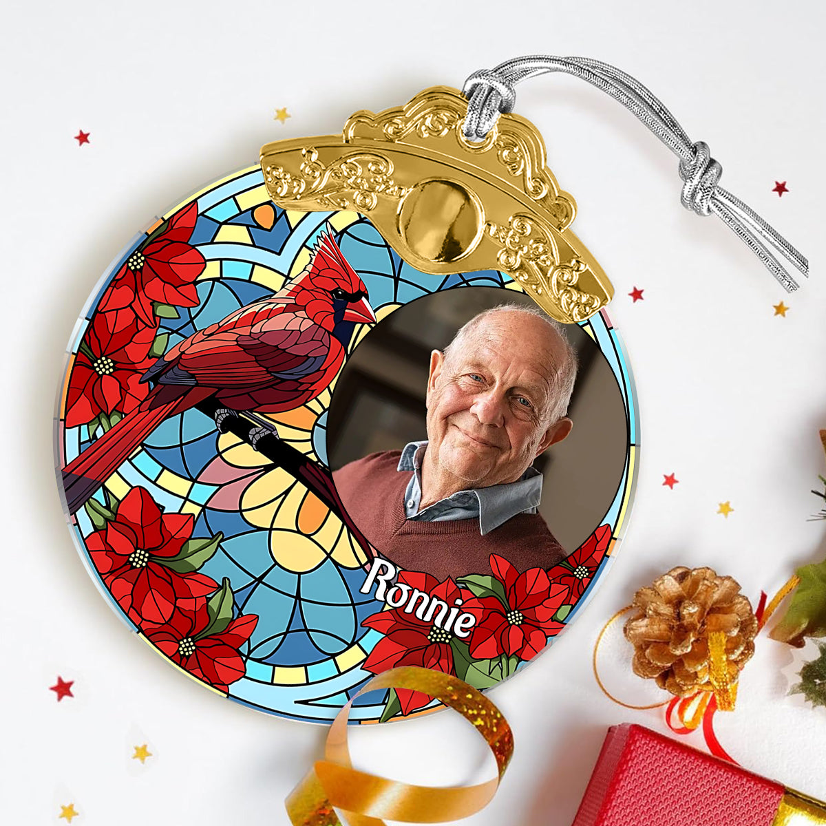 We Miss You - Personalized Memorial Vintage Ornament