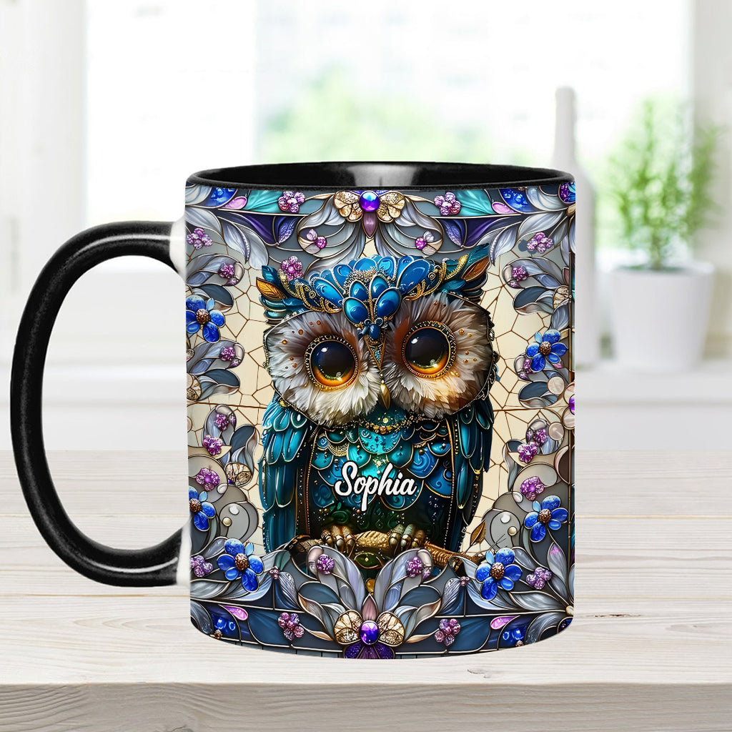 Charming Owl - Personalized Owl Accent Mug
