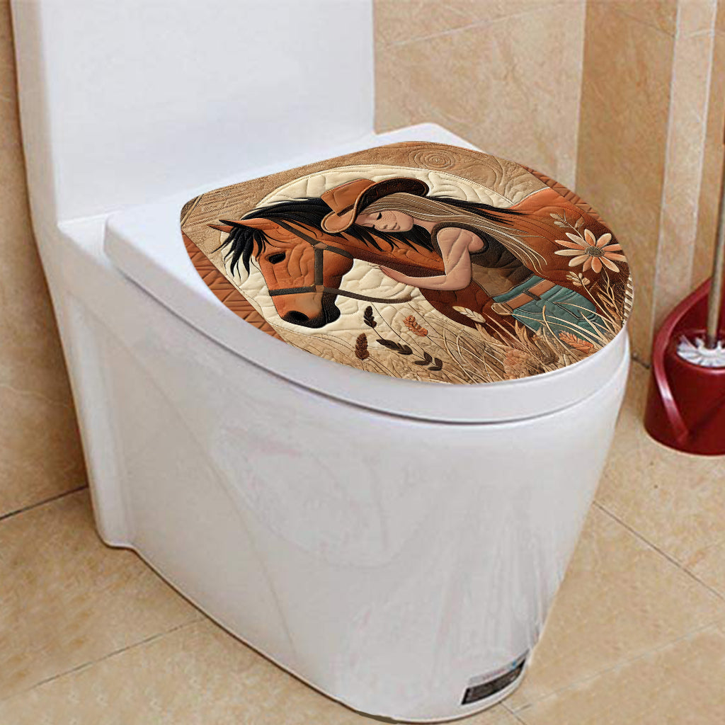 Horse Lovers - Personalized Horse Bathroom Curtain & Mats Set