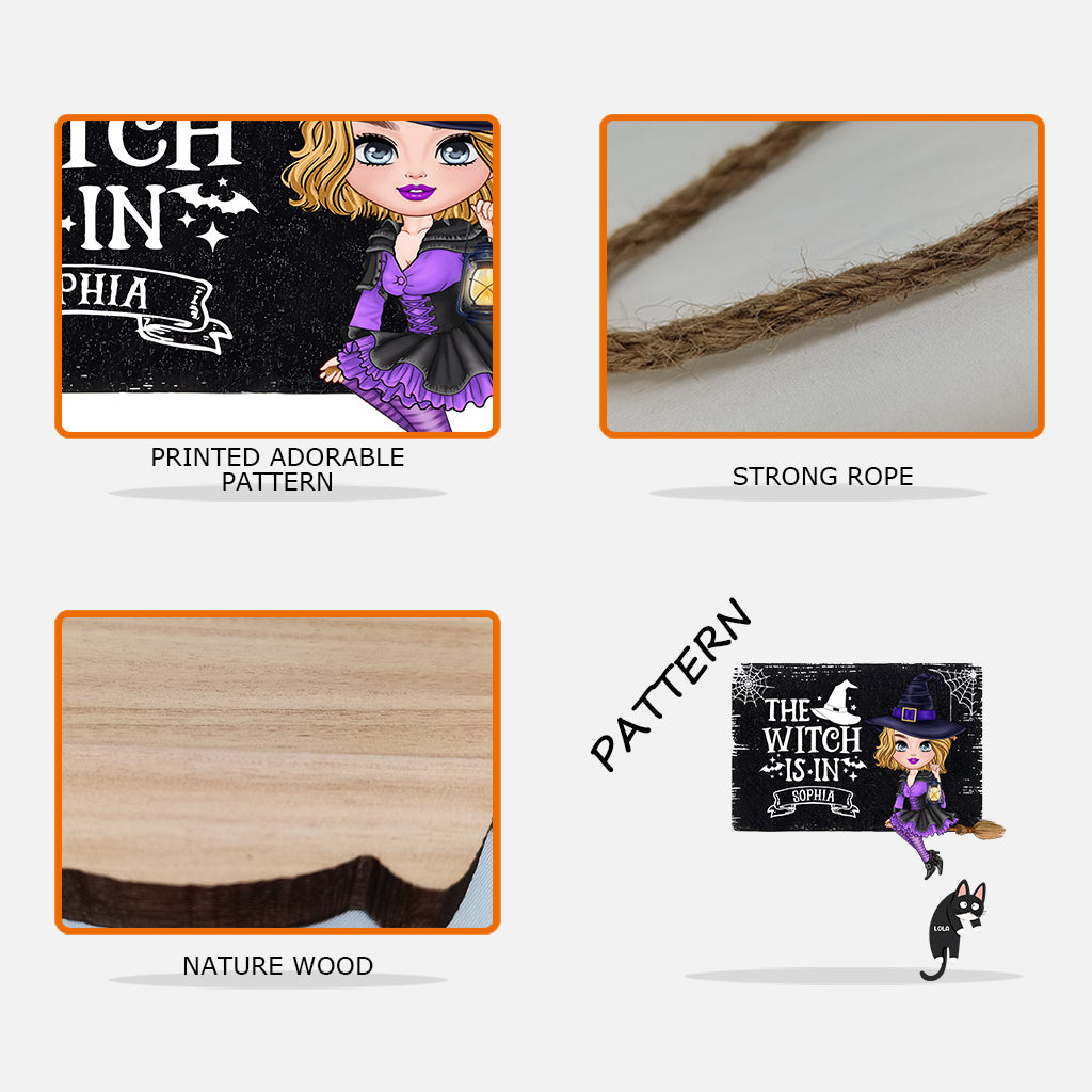 The Witch Is In - Personalized Witch Pallet Wood Sign